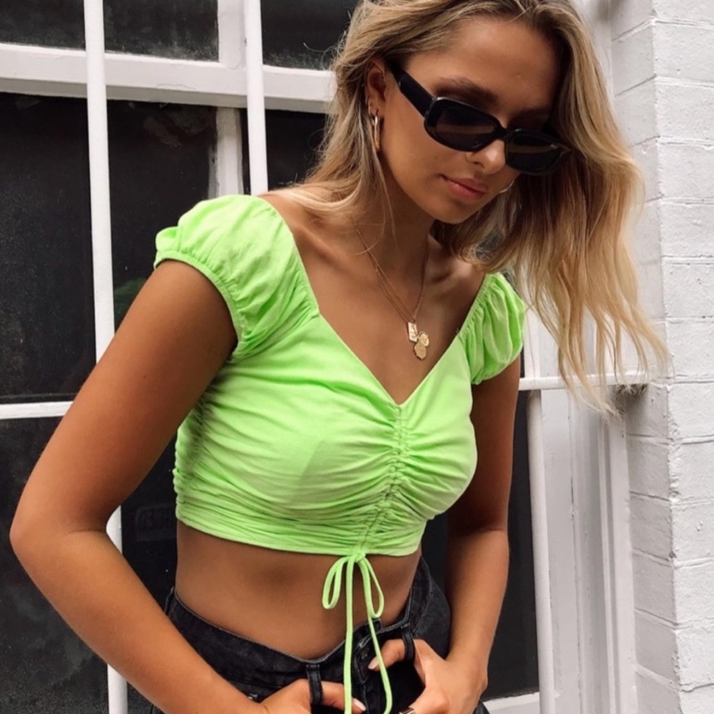 Princess Polly Bright Green Tank